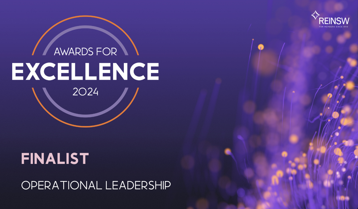Finalist - 2024 Award for Operational Leadership - Michelle Derderyan REINSW Awards 2024